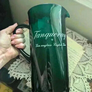 Tanqueray gin  large green plastic pitcher